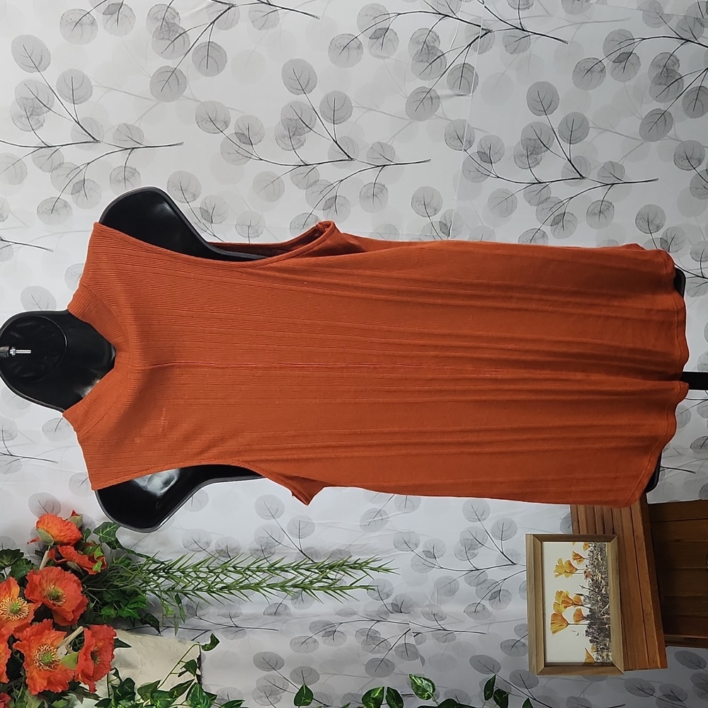 We The Free Keyhole Ribbed Tank Rust Orange - Medium - Picture 5 of 7